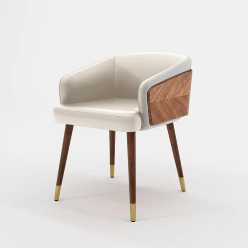 Miniatura 15 de ARTPLAN Juego de 2 sillas de comedor, sillas decorativas tapizadas de tela para sala de estar, sillas de brazo para muebles de interior del hogar
