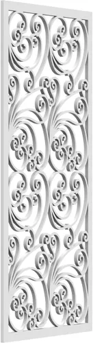 Miniatura 49 de 9 3/8"W x 24 3/8"H x 1/4"T Marilla Decorativos Paneles de Pared de Madera Calado, Abedul
