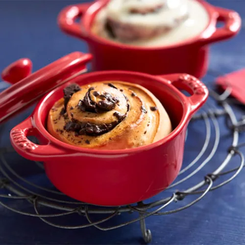 Miniatura 3 de STAUB Cerámica Horno holandés 3 piezas Mini Round Cocotte, Cereza