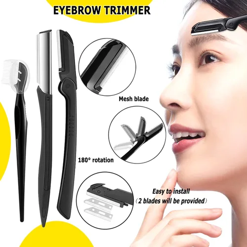 Miniatura 3 de 8 en 1 kit de aseo de cejas, herramienta multiusos exfoliante dermaplaning, maquinilla de afeitar facial masculina y femenina, afeitadora facial