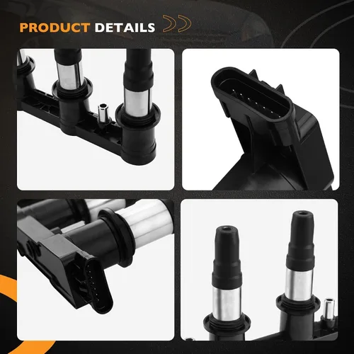 Miniatura 3 de Paquete de bobinas de encendido UF620 compatible con Chevrolet Aveo Aveo5 Cruze Sonic Chevy Cruze Limited, Pontiac G3 L4 1.6L 1.8L Reemplazo #