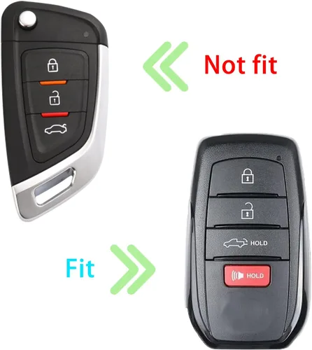 Miniatura 2 de Funda para Llavero para Accesorios Toyota Tundra 2022-2024 2025 2026, para Tacoma 2024 2025 2026 Cubierta de Llavero de Cuero, para Camry 2025 2026