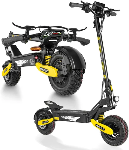 Patinete eléctrico para adultos, 1200 W/2400 W Motor de pico Fast E, neumáticos todoterreno de 11 pulgadas, hasta 31/40 MPH y 20/45 millas de largo