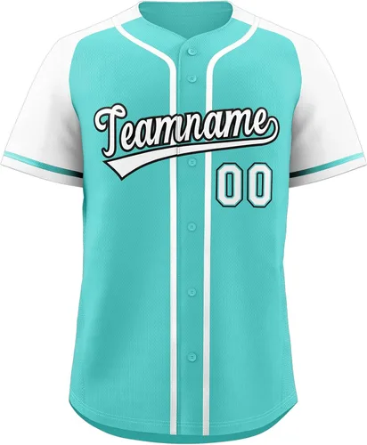 Miniatura 105 de Camisetas de béisbol personalizadas con botones de manga corta, número de nombre cosido personalizado / impreso para adultos y jóvenes