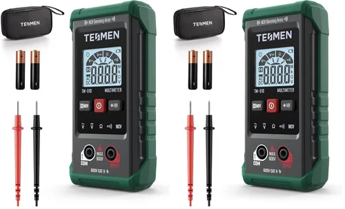 Miniatura 9 de Multímetro digital TM-510, 4000 cuentas, medición inteligente, voltímetro de rango automático; probador de voltaje con función de voltaje sin