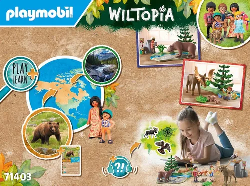 Miniatura 6 de PLAYMOBIL Wiltopia 71403 Excursión a los Animales de América, Juguetes Sostenibles, desde 4 años