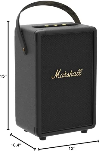 Miniatura 7 de Marshall Tufton - Altavoz Bluetooth portátil, negro y latón