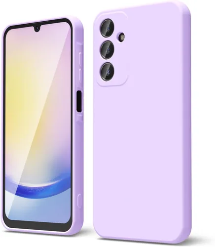 Miniatura 12 de oakxco Funda para teléfono Samsung Galaxy A12 con agarre de silicona líquida, linda delgada fina suave cubierta de gel de goma TPU lisa para mujeres