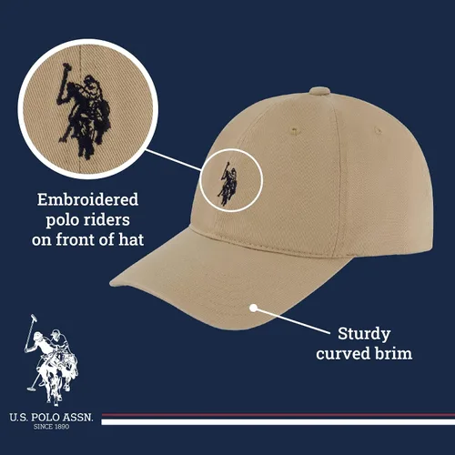 Miniatura 4 de U.S. Polo Assn. Small Polo Pony Logo Baseball Hat, 100% Cotton, Adjustable Cap