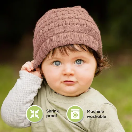 Miniatura 132 de KeaBabies 3-Pack Baby Beanies for Boys, Girls - Stretchy Knit Baby Hats, Cute Newborn