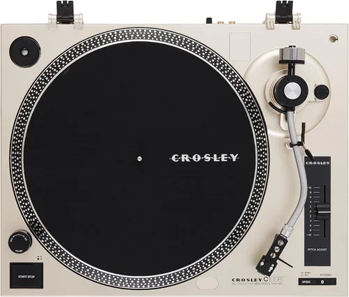 Miniatura 26 de Crosley KT100BT-CP - Sistema estéreo de tocadiscos Bluetooth con altavoces, champán