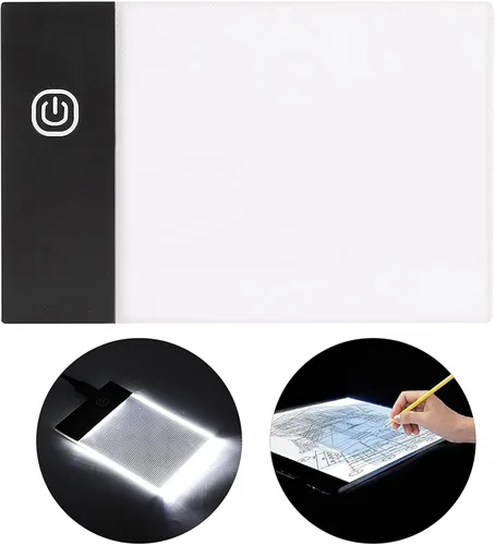 Miniatura 4 de Almohadilla de luz LED para trazado, tablero de luz A6 para dibujo de animación, tablero de copia USB para bocetos de tatuajes de plantillas