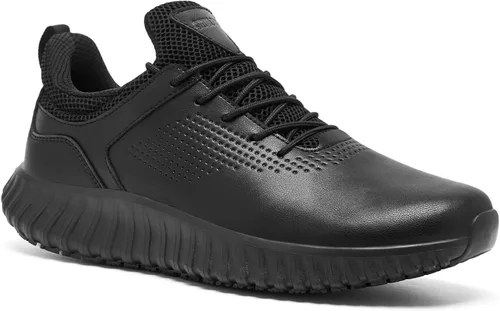 Miniatura 8 de SHULOOK Men's Non Slip Work Shoes Lace Up Slip Resistant Sneakers Waterproof Food Service Kitchen Chef Restaurant Slip On Walking Shoes Lightweight