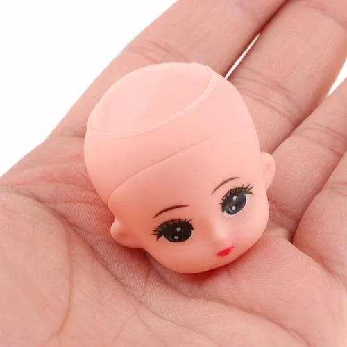 Miniatura 8 de Esquirla 10 piezas de ojos grandes bebé esculpir sin el pelo llavero bebé juguete DIY cuerpo personalizado partes