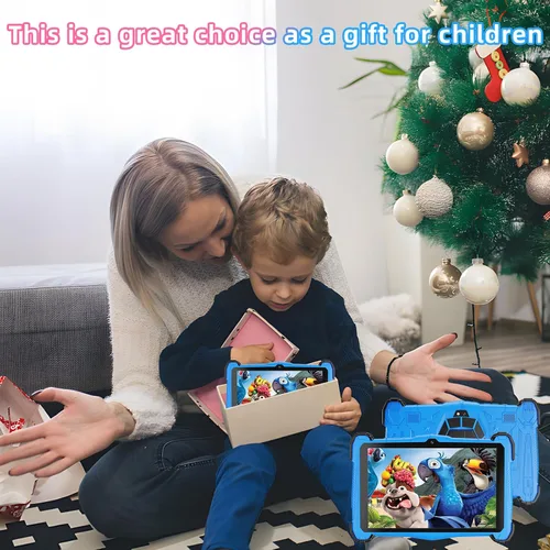 Miniatura 6 de Tableta infantil de 7 pulgadas, tableta para niños de 3 a 10 años, tableta de aprendizaje educativo Android 14, 10 GB de RAM+64 GB de ROM, controles