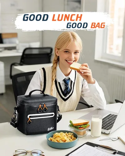 Miniatura 6 de Bolsa de picnic con aislamiento de lados blandos, 7/16/30 latas de lonchera aislada, bolsa de almuerzo impermeable, a prueba de fugas, portátil