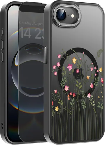 Miniatura 133 de Goodon Funda para iPhone 17 Pro con protector de pantalla de privacidad, compatible con Magsafe, a prueba de golpes, translúcida mate, bonita funda