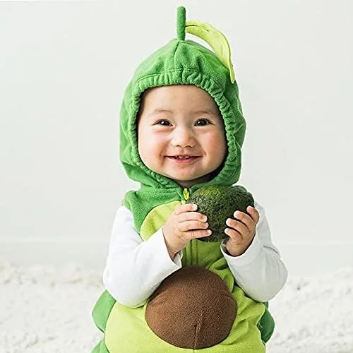Miniatura 7 de Newborn Infant Baby Girls Boys Clothes Cute Avocado Jumpsuit Sleeveless Hoodie Romper Sweater Stripe Stockings Fall Outfit