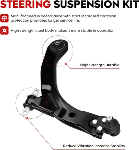 Miniatura 2 de Brazo de control inferior delantero con kit de rótulas para Chevy Cobalt 2005-2010 HHR 2006-2011 para Pontiac Pursuit 2005-2006 G5 2007-2009 - 8
