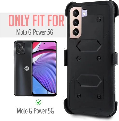 Miniatura 4 de Para Samsung Galaxy S21 6.2 pulgadas 2021, con clip para cinturón, funda resistente de cuerpo completo, protector de pantalla integrado, funda