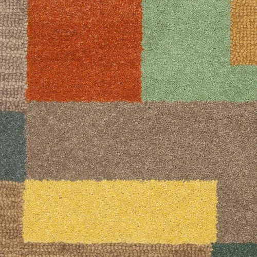 Miniatura 5 de SAFAVIEH Soho Collection - Alfombra decorativa de 2 x 3 pies, multicolor hecha a mano, moderna lana abstracta, ideal para zonas de alto tráfico
