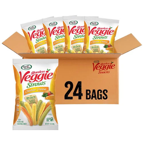 Miniatura 10 de Sensible Portions Garden Veggie Snacks - Pajitas Veggie, tamaño de aperitivo, manzana y canela, 1 onza (paquete de 24)