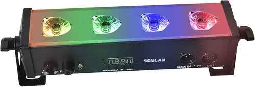 Luz LED para escenario de lavado de pared, 4 piezas, X3W RGB 3 en 1 LED y casa de aluminio completo de 7 modos DMX512 para discoteca/fiesta/teatro