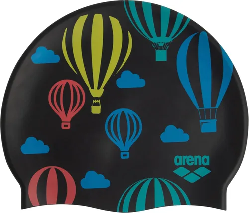 Miniatura 11 de Gorro de natación Arena Classic Junior de silicona unisex para niñas y niños, cómodo y duradero, gorro de baño para piscina de niños, talla única