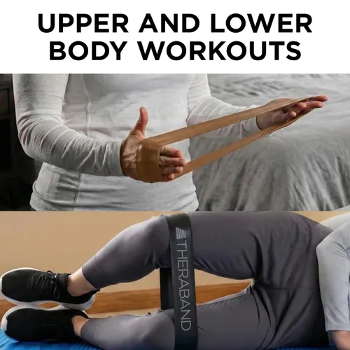 Miniatura 6 de THERABAND Bandas de resistencia profesional resistentes duraderas para ejercicios de fuerza y flexibilidad, pilates, yoga, estiramiento y terapia