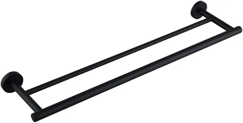 Miniatura 9 de Toallero de baño doble SUS 304 de acero inoxidable para baño de 36 pulgadas, color negro mate