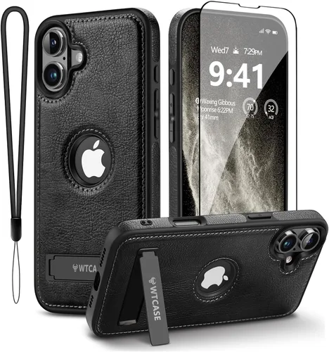 Miniatura 23 de WTCASE Funda magnética de piel para iPhone 14 Pro Max, soporte invisible integrado [compatible con Magsafe] protector delgado compatible con iPhone