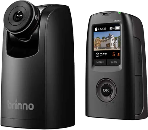 Brinno Cámara Time Lapse TLC300, cámara Timelapse 2023 para construcción en exteriores y uso en interiores, HDR profesional FHD1080P con pantalla