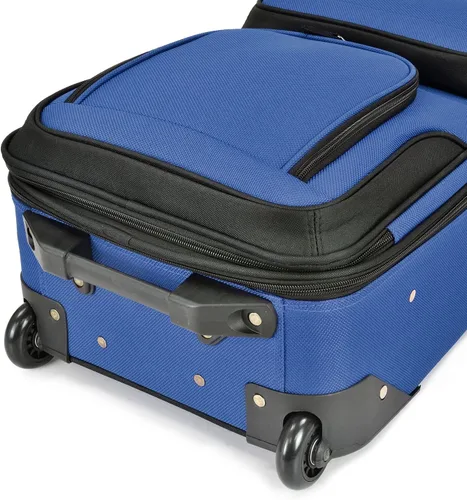 Miniatura 7 de Juego de maletas para equipaje de mano con ruedas, expandible, ligero U.S Traveler Rio (15 pulgadas y 21 pulgadas), Azul Royal), US5600