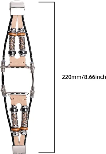 Miniatura 6 de Compatible con Apple Watch Band de 1.811 in 1.772 in 1.732 in 1.654 in 1.614 in 1.575 in 1.496 in 1.929 in, iWatch Series