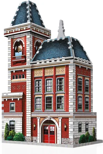 Miniatura 3 de Wrebbit3D Fire Station - Rompecabezas 3D Colección Urbania 285 piezas de rompecabezas Paisaje urbano encantador y único de una ciudad pequeña