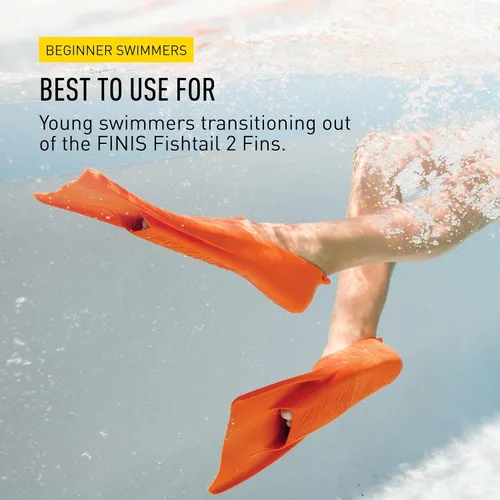 Miniatura 6 de FINIS Booster Swim Fins for Kids - Floating Rubber Fins - Teaches Kick Technique - Open-Toe Design - Comfortable Fit