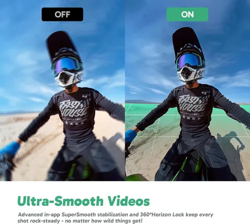 Miniatura 3 de AKASO 360 Cámara de acción resistente al clima de 360° - Video 360 de 5.7K con sensores de 1/2 pulgada de 48 MP, foto 360 de 72 MP, 360-SuperSmooth