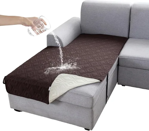 Miniatura 40 de Genina Juego de 2 Fundas de Reposabrazos para Sofá 100% Impermeables, Fundas para Reposabrazos de Sofá, Sillón, Protectores Antideslizantes