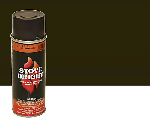 Miniatura 8 de Pintura en aerosol Stove Bright de alta temperatura, metálica, hasta 1200 grados, 12 onzas (paquete de 1), 6304 - negro liso sin brillo 6304 - Negro