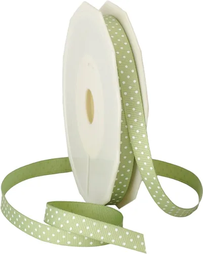 Miniatura 35 de Morex Ribbon Swiss Dot - Cinta de grogrén de poliéster, carrete de 3/8 pulgadas por 20 yardas, aguamarina