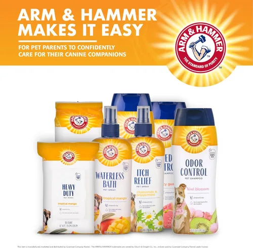 Miniatura 6 de Arm & Hammer Toallitas de aseo para perros - Toallita desodorizante natural para mascotas con coco - Artículos esenciales y suministros de viaje