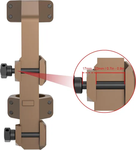 Miniatura 5 de Victoptics Montaje de Alcance Extendido de 30mm para Picatinny Sandy