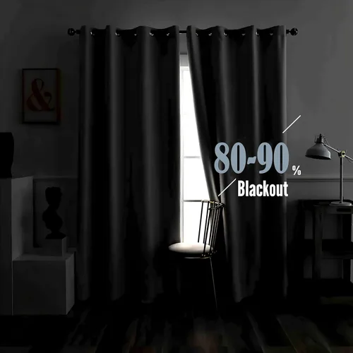Miniatura 6 de Cortinas hexagonales blancas y negras, cortinas opacas geométricas para dormitorio, cortinas de ventana modernas, cortinas abstractas llamativas