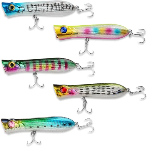 Miniatura 2 de Topwater - Señuelos para lápices de agua, señuelos duros flotantes para lubina, trucha, lucioperca, señuelos flotantes para lápices
