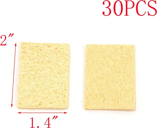 Miniatura 2 de MY MIRONEY Esponja de limpieza de punta de soldador de repuesto de 2 "x 1.4" esponja de limpieza de punta de soldadura amarilla esponja de limpieza