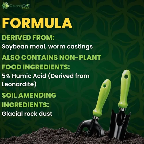 Miniatura 5 de GreenGro Earthshine - Mezcla de biochar y ácido húmico/carbón activado/secuestros de carbono/refuerzo de suelo orgánico, suelo superior, alimentos
