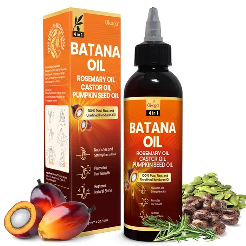 Aceite de batana para el crecimiento del cabello con aceites de romero, ricino y semilla de calabaza, fórmula hondureña 100% pura sin refinar,