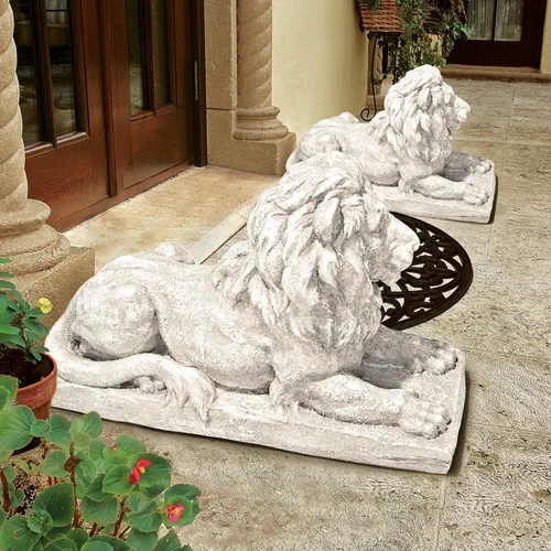 Miniatura 3 de Design Toscano Lyndhurst Manor Lion Sentinel Statue: juego de dos