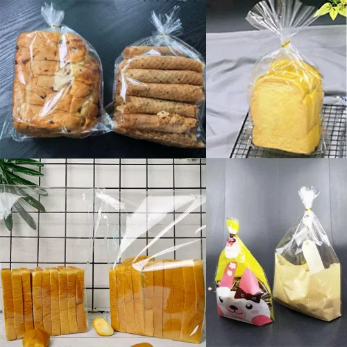 Miniatura 7 de Keoferlo 100 bolsas de celofán con fuelle de 8 x 11 x 3.15 pulgadas, de plástico transparente para regalo, bolsas de regalo horneadas para regalo
