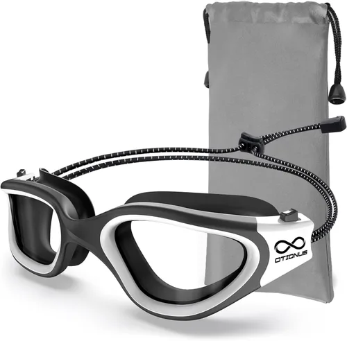 Miniatura 21 de Swim Goggles, Polarized Adult Swimming Goggles Bungee Strap No Hair Pulling Anti-fog Pool Goggles for Men Women